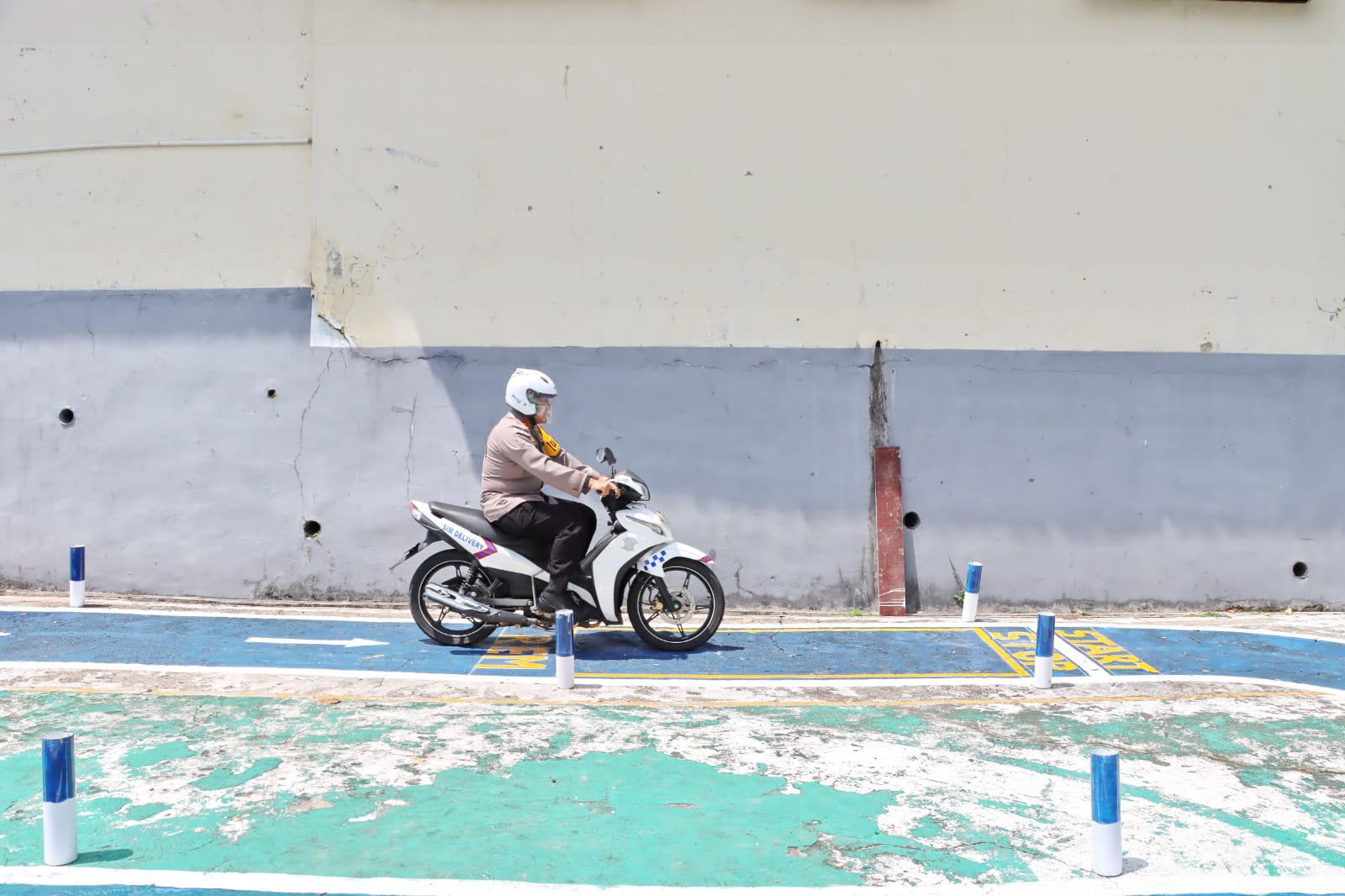 Guna Uji Kualitas, Kapolres Padangsidimpuan Uji Sirkuit Praktik SIM C