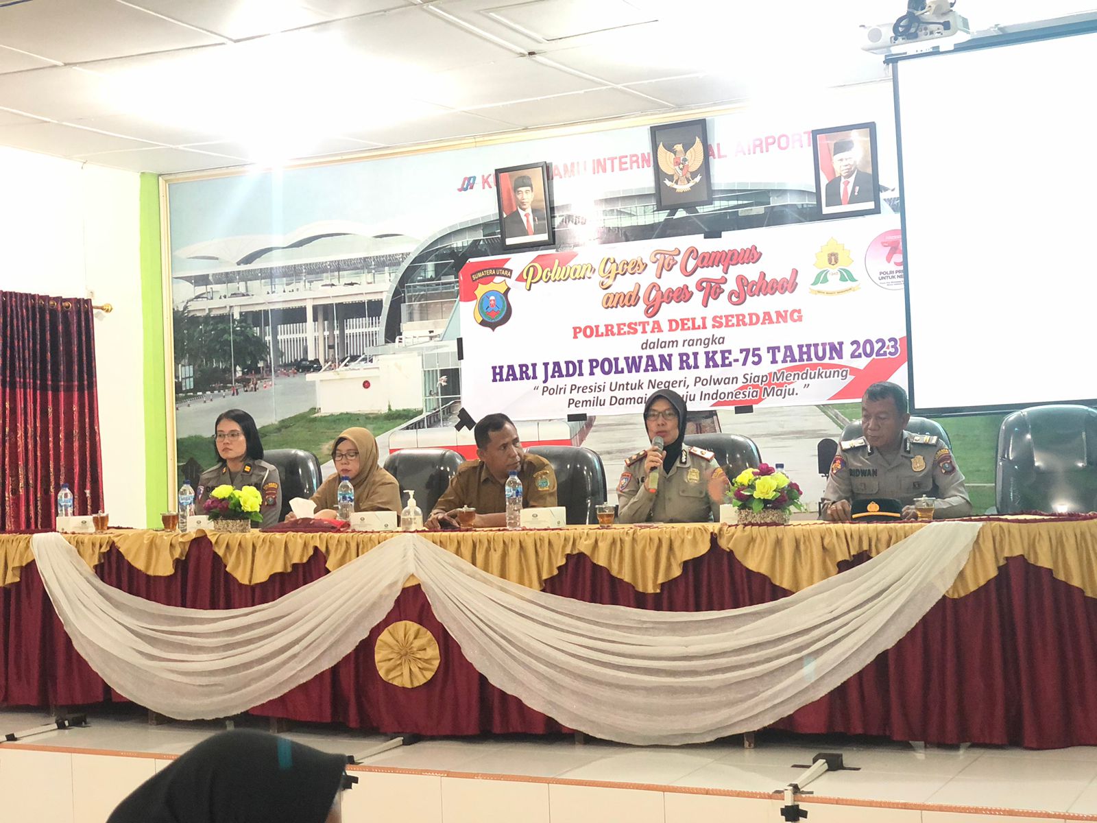 HUT Polwan ke-75, Kasat Binmas Polresta Deli Serdang Goes to Campus dan Goes to School