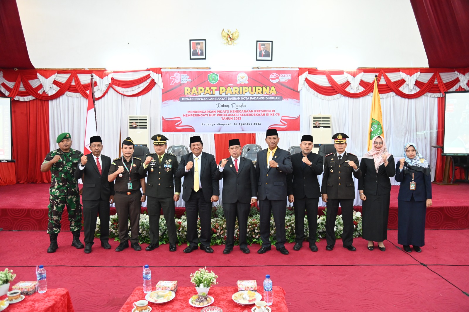 HUT RI Ke-78, Kapolres Padangsidimpuan Hadir di Rapat Paripurna DPRD