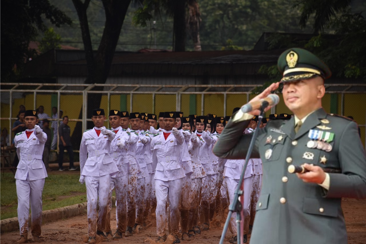 Dandim 0212/TS Apresiasi Semangat Paskibraka di HUT RI ke 78, Letkol Inf Amrizal Nasution : Berani Becek, Berlumpur dan Tangguh Demi Simbol Kemerdekaan