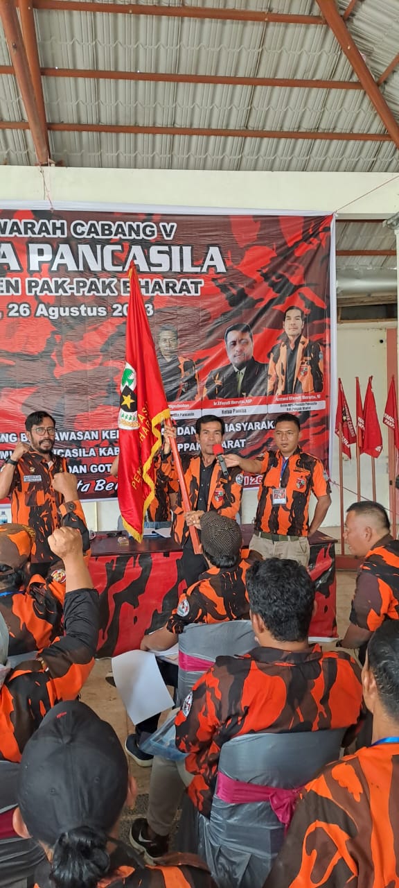 Antoni Efendi Berutu Terpilih Kembali Pimipin MPC Pemuda Pancasila Kabupaten Pakpak Bharat