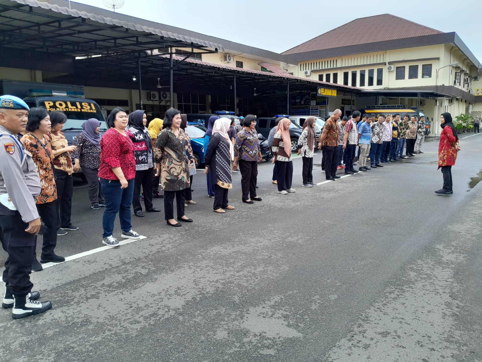 Tim Tirai Polrestabes Medan Gelar Apel Pengamanan Presiden Jokowi