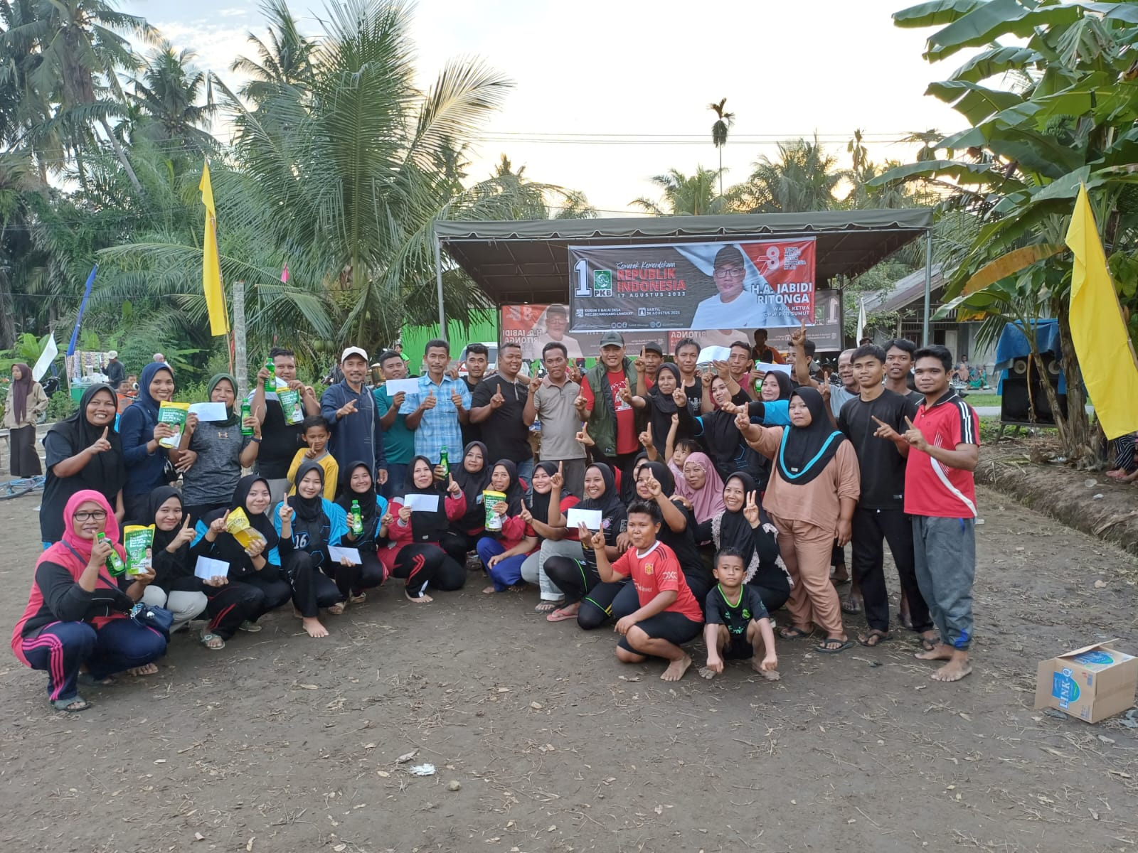 Semarak HUT RI ke 78 Tahun di Secanggang, Jabidi Ritonga Minta Dukungan Masyarakat Agar Bisa Perjuangkan Aspirasi