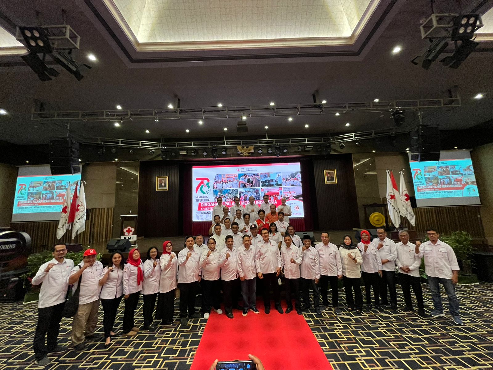 Hut PMI Ke-78 Berlangsung Khidmad DR.H.Rahmat Shah: PMI Sumut Saat Ini Miliki 1000 Kantong Darah / Hari