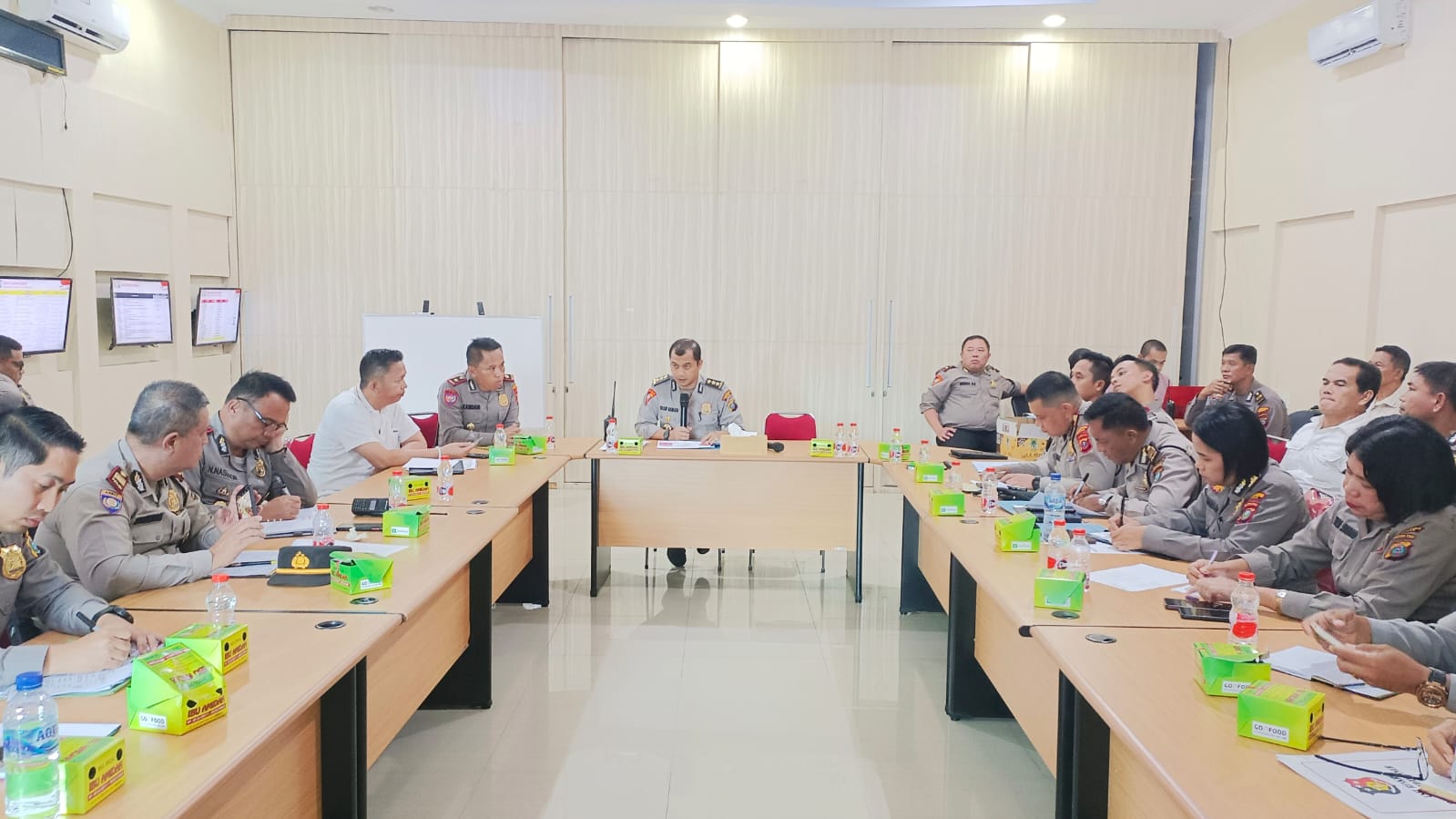 Polrestabes Medan Gelar Rapat Penyusunan Personel Terlibat PAM Pemungutan Suara Pemilu