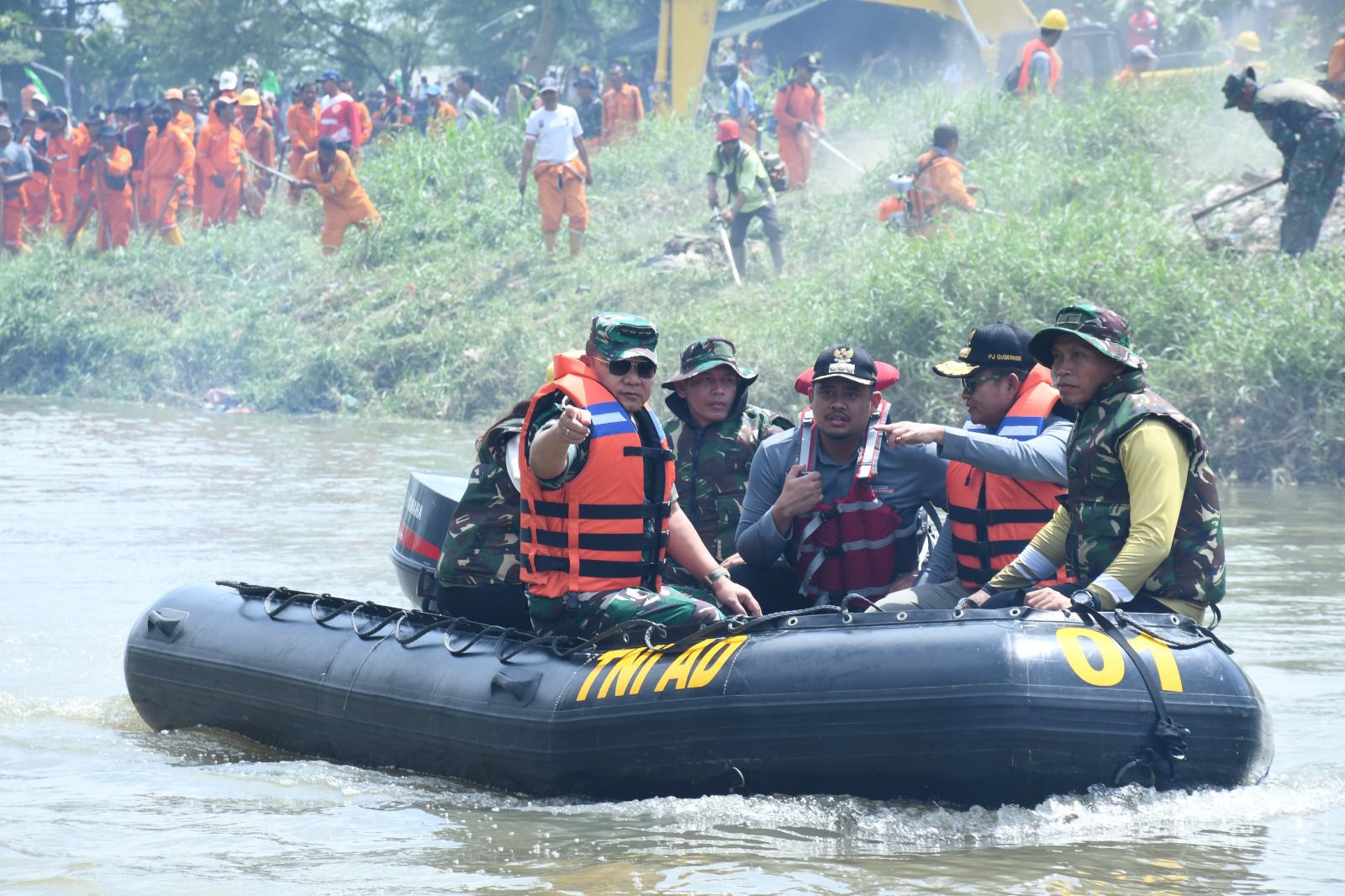 Kasad Canangkan Gerakan Revitalisasi Sungai Deli Medan