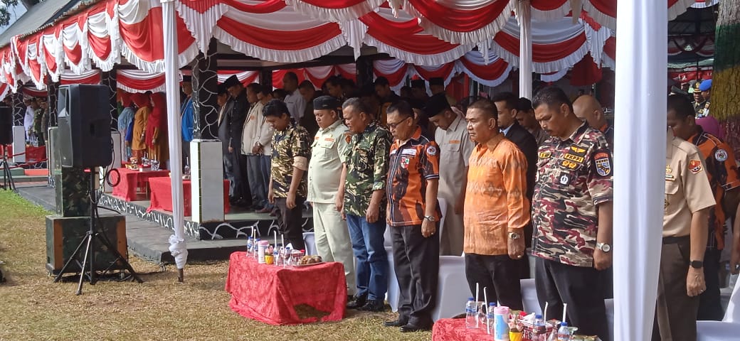 MPC Pemuda Pancasila Padangsidimpuan hadiri Upacara HUT TNI ke 78 di Yonif 123/Rajawali, Fahdriansyah Siregar :  Tetap Menjaga Persatuan dan Semakin Profesional