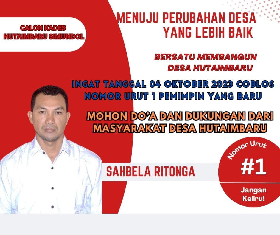 Sahbela Ritonga Terpilih Jadi Kades Hutaimbaru, Mari Bersatu dan Kompak