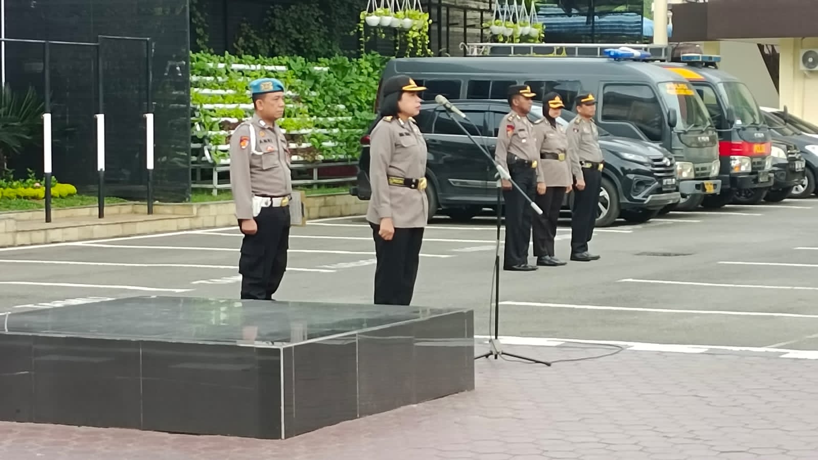 Kasi Humas Polrestabes Medan Pimpin Apel Pagi, Begini Arahannya