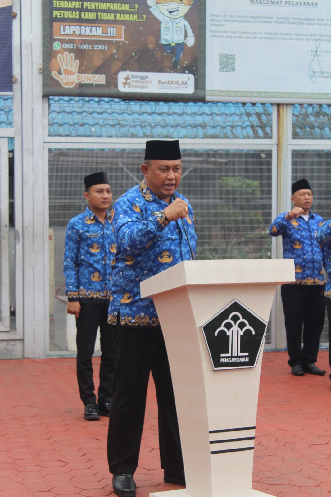 Tanamkan Rasa Nasionalisme, Kalapas Binjai Pimpin Upacara Bendera Hari Kesadaran Nasional