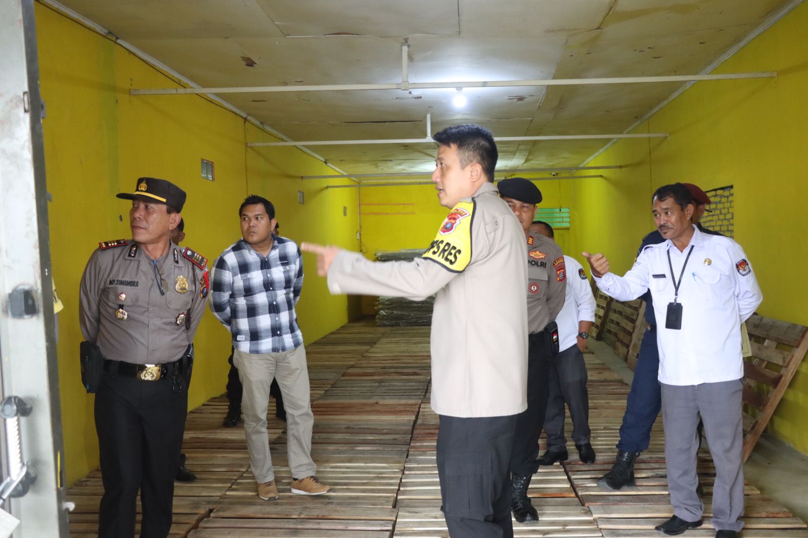 Menjelang Kegiatan Pemilu, Kapolres Chek Gudang Logistik KPU Pakpak Bharat
