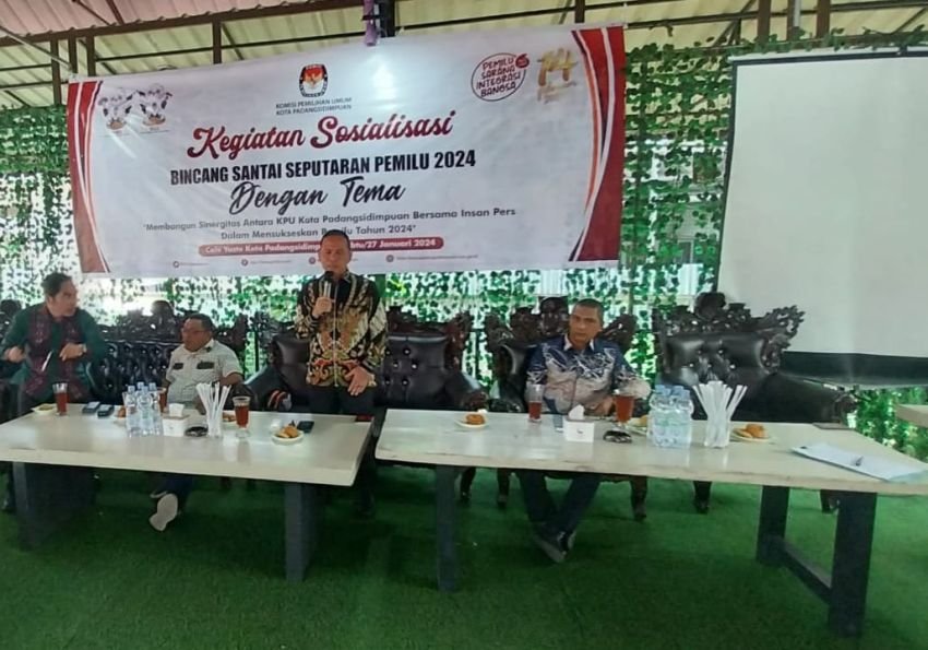 Pasca OTT, KPU Padangsidimpuan Tetap Gelar Kegiatan Sosialisasi Bincang Santai Seputaran Pemilu 2024