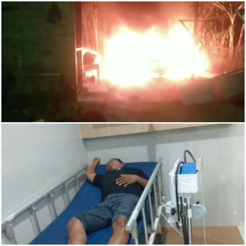 Mobil Oknum Wartawan Diduga Dibakar Kartel Narkoba Pakai Molotov, Seorang Balita Terluka