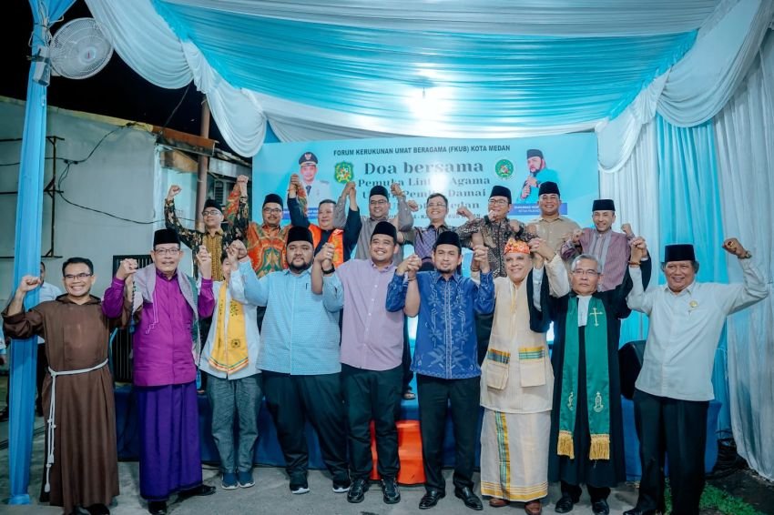 Apresiasi Doa Bersama Untuk Pemilu Damai, Bobby Nasution : Semua Agama Punya Kontribusi Bagi Kota Medan