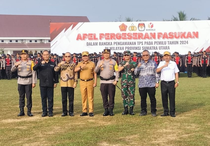 Polda Sumut Turunkan 12.882 Personel Amankan Tahapan Pemungutan Suara Pemilu 2024