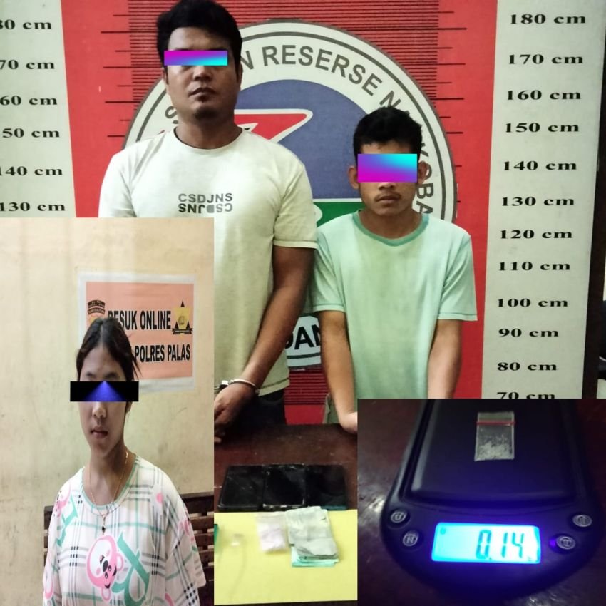 Sat Narkoba Polres Palas Amankan 3 orang Penyalahgunaan Narkoba Dari Kontrakan
