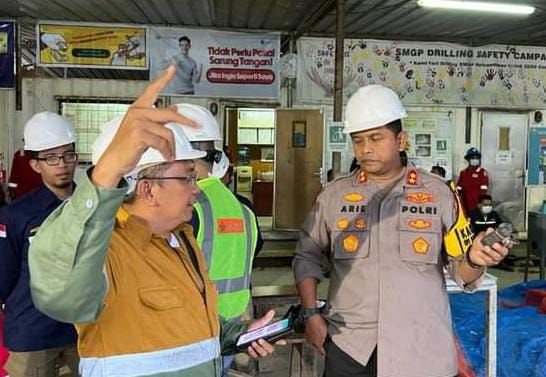 Kapolres Madina dan KBR Polda Sumut Olah TKP di Sumur V-1 PT.SMGP, Ini Yang Dilakukan