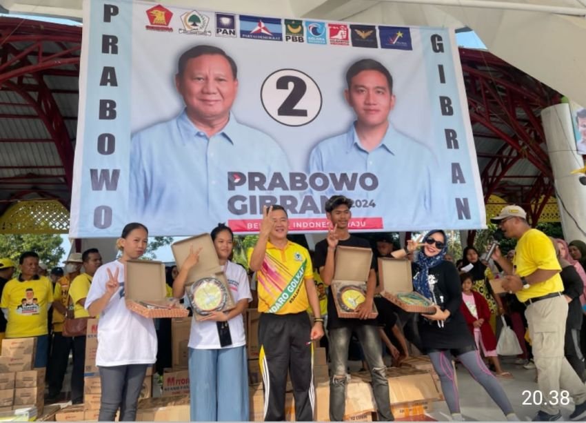 DPD Partai Golkar Tanjungbalai Kampanye Semarak Senam "Gemoy" Dukung Prabowo-Gibran