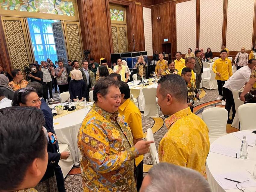 Ijeck Kumpul Bersama Petinggi Golkar, Quick Count Survei Charta Politik Raih 91, 58 Persen Siap Songsong Pilkada 2024