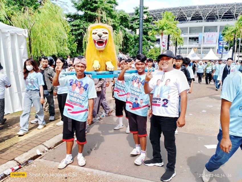 Bakopam Ramaikan Kampanye Akbar Prabowo Gibran di GBK