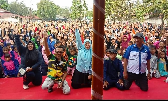 Gelar Mengolahragakan Masyarakat Erizal Ajak Masyarakat Aktif Awasi Pesta Demokrasi