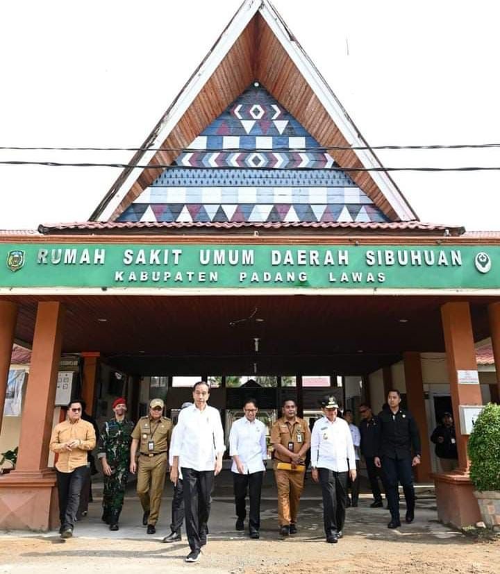 Presiden RI Joko Widodo Kunker ke Kabupaten Palas, Diawali ke RSUD Sibuhuan