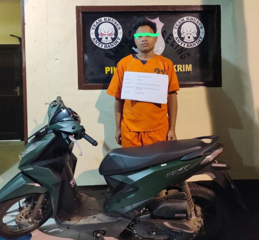 Polres Padangsidimpuan Amankan Tersangka Tindakan Pencurian Sepeda Motor