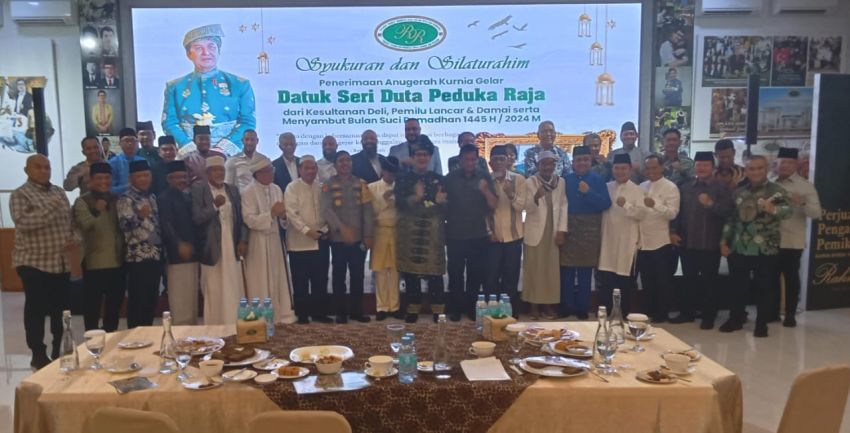 Terima Anugerah Kesultanan Deli,  DR H Rahmat Shah Gelar Syukuran dan Silaturahim