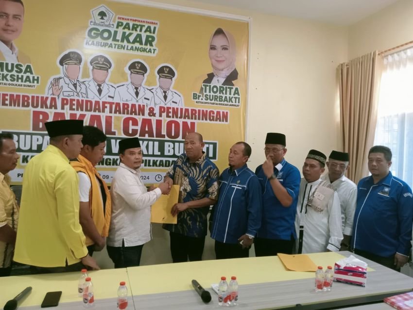 Berangkat dari Masjid, Ondim Daftar Balon Bupati Langkat ke Golkar dan PDIP