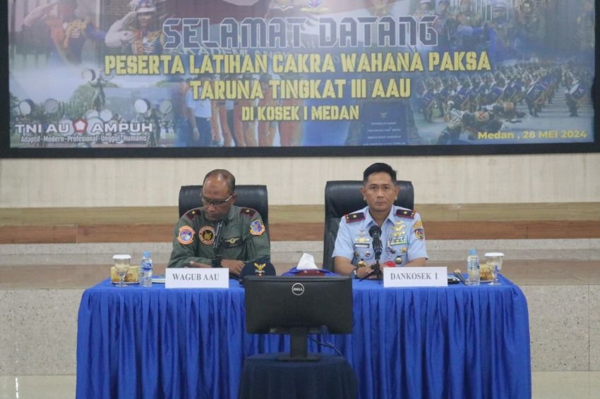 Taruna Tingkat 3 AAU Latihan Cakra Wahana Paksa di Kosek I, Ini Kata Komandan Kosek I Medan Marsekal Pertama TNI Toto Ginanto