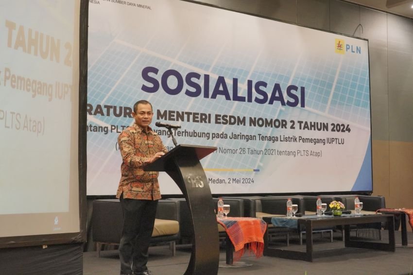 Ditjen EBTKI bersama PLN UID Sumatera Utara Sosialisasi Permen ESDM No. 02 Tahun 2024 Tentang PLTS Atap