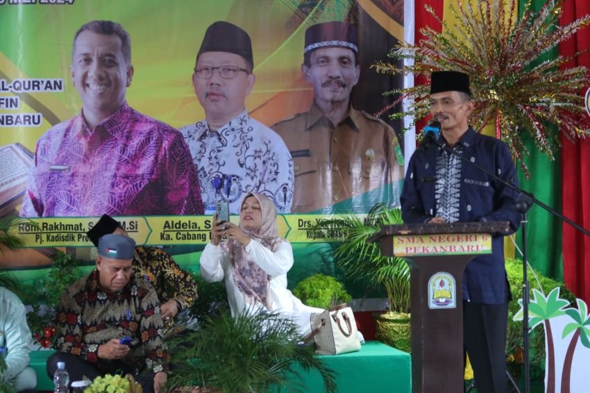 Resmi Dibuka Kacabwil III Disdik Riau, SMAN 6 Pekanbaru Gelar Dauroh Qur’an se Kota Pekanbaru