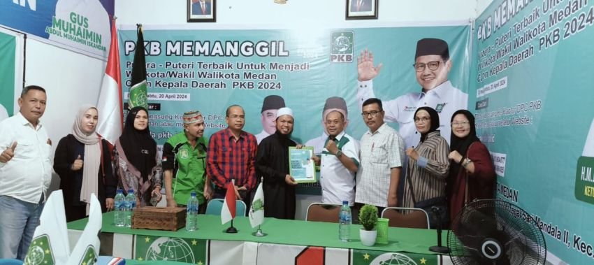 Balon Walikota Medan H Sobirin Harahap Daftar Ke DPC PKB Medan