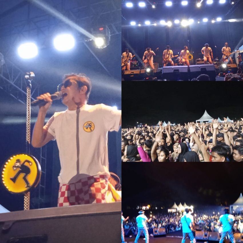 Konser Spektakuler Tipe-X  Padati Ribuan Pengunjung di Stadion HT Rizal Nurdin Padangsidimpuan