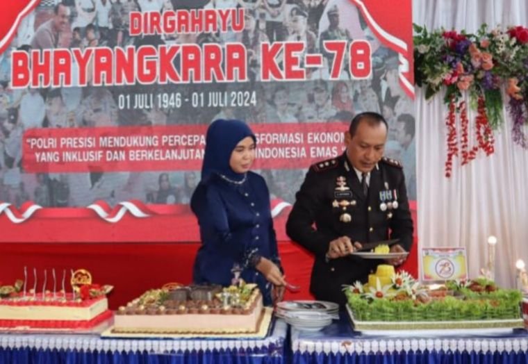 Syukuran Hari Bhayangkara Ke-78 Tahun 2024 di Polres Padangsidimpuan