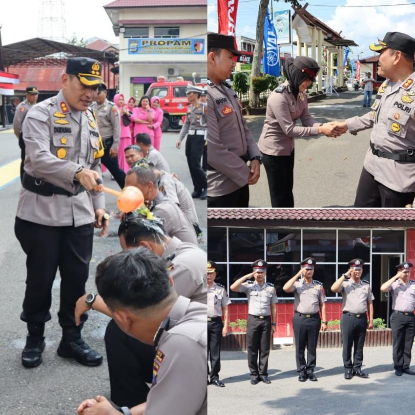 Kapolres Padangsidimpuan Pimpin Upacara Korp Raport Kenaikan Pangkat, AKBP Dudung : Tinggalkan Hal Buruk dan Teruslah Bekerja Keras