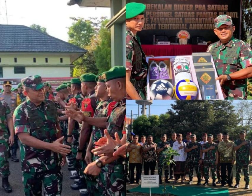Wadanpusterad TNI ke Yonif 741/GN, Mayjend Herianto Syahputra Beri Pembekalan  Satgas Pamtas RI-RDTL