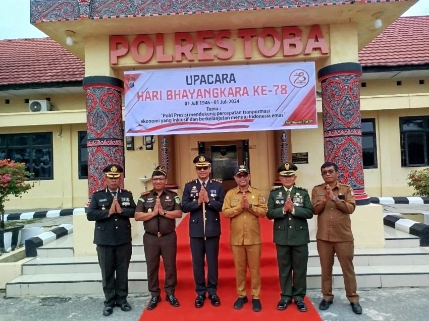 HUT ke-78 Bhayangkara, Bupati Toba Apresiasi Dedikasi Polri Melayani Masyarakat