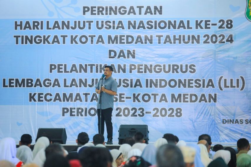 Peringatan HLUN ke -28, Bobby  Nasution Berharap LLI Kota Medan Dapat Pastikan Kesehatan dan Produktifitas Lansia Terpenuhi