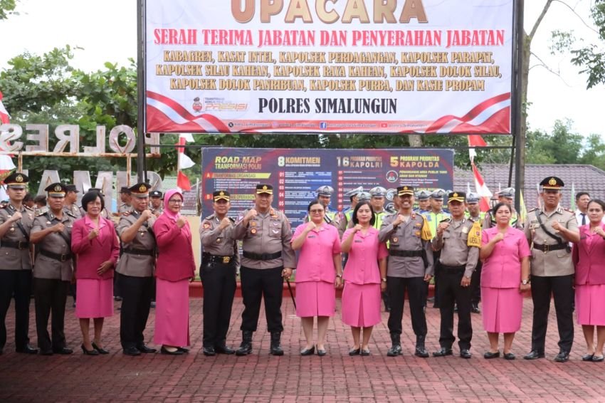 Polres Simalungun Umumkan Struktur Baru Jajaran Kapolsek