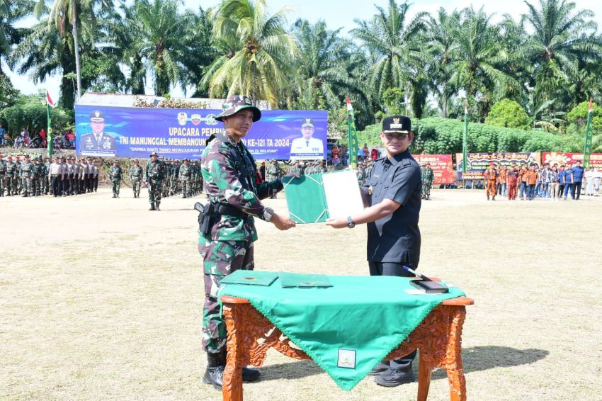 Buka TMMD ke-121, Pj Bupati: Satukan Karsa dan Karya Membangun Desa