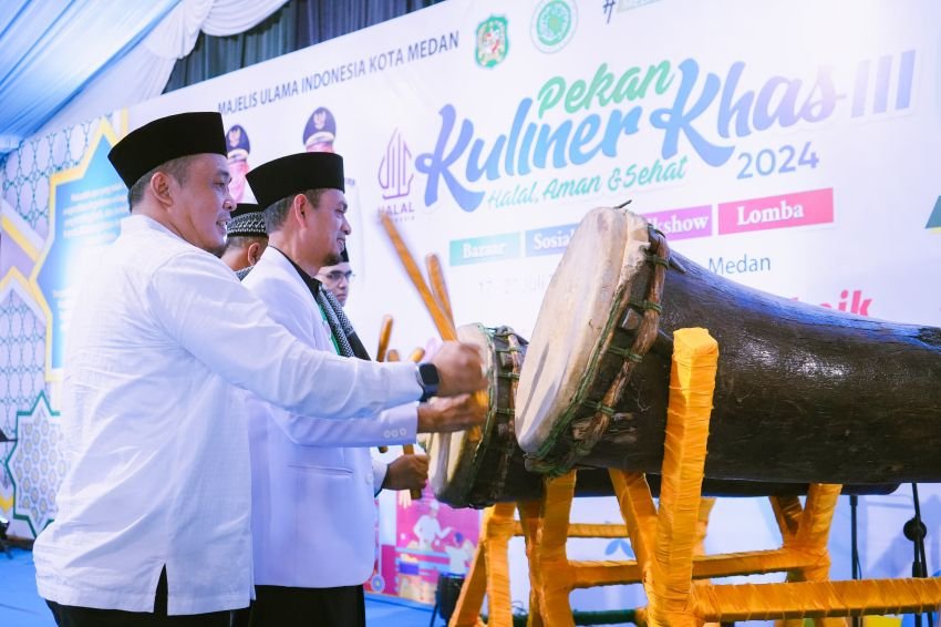 Wawako Medan Aulia Buka Pekan Kuliner Halal : Perkuat Ekonomi dan Permudah Regulasi