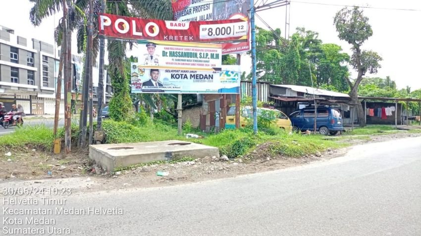 Spanduk Dukungan Hassanudin Maju Calon Gubernur Sumut Bertebaran