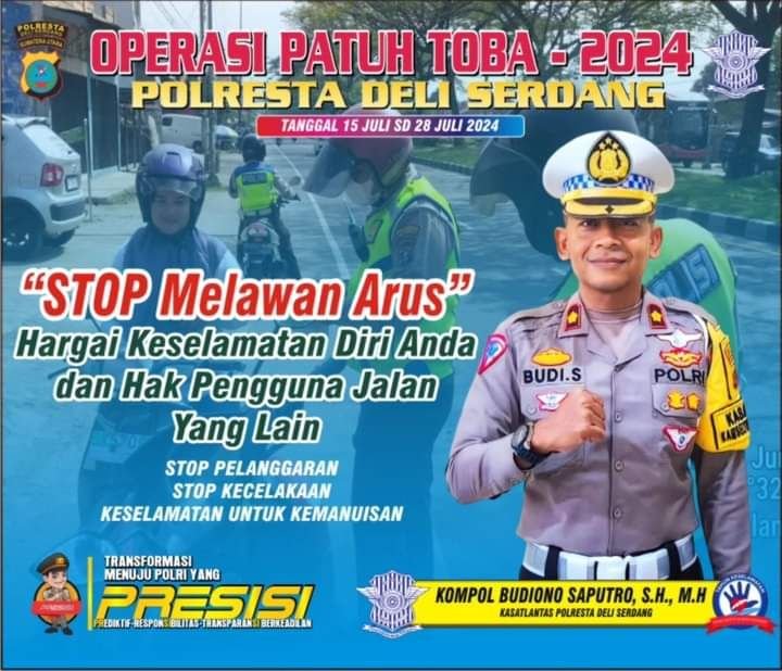Gelar Ops Patuh Toba 2024, Sat Lantas Berikan Himbauan ke Pengendara