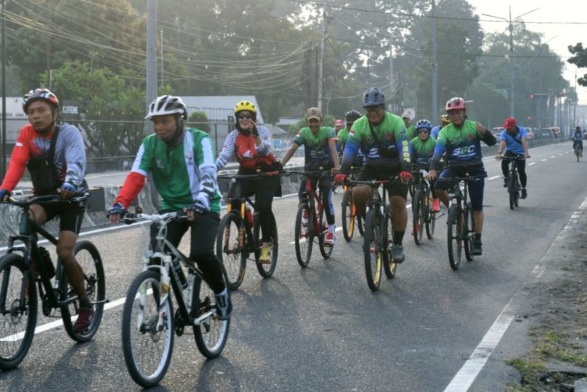 Sosialisasikan PON XXI 2024,  PB PON Bersama DPRD Sumut Gelar Funbike