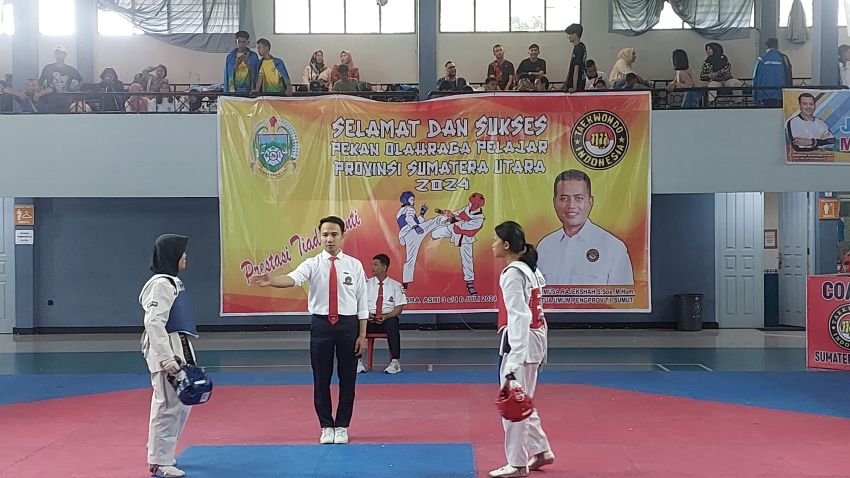 162 Pelajar Ikuti Porprov Sumut ke XIV Cabang Taekwondo, Ini Kata Ketua Pengda TI Sumut Musa Rajekshah