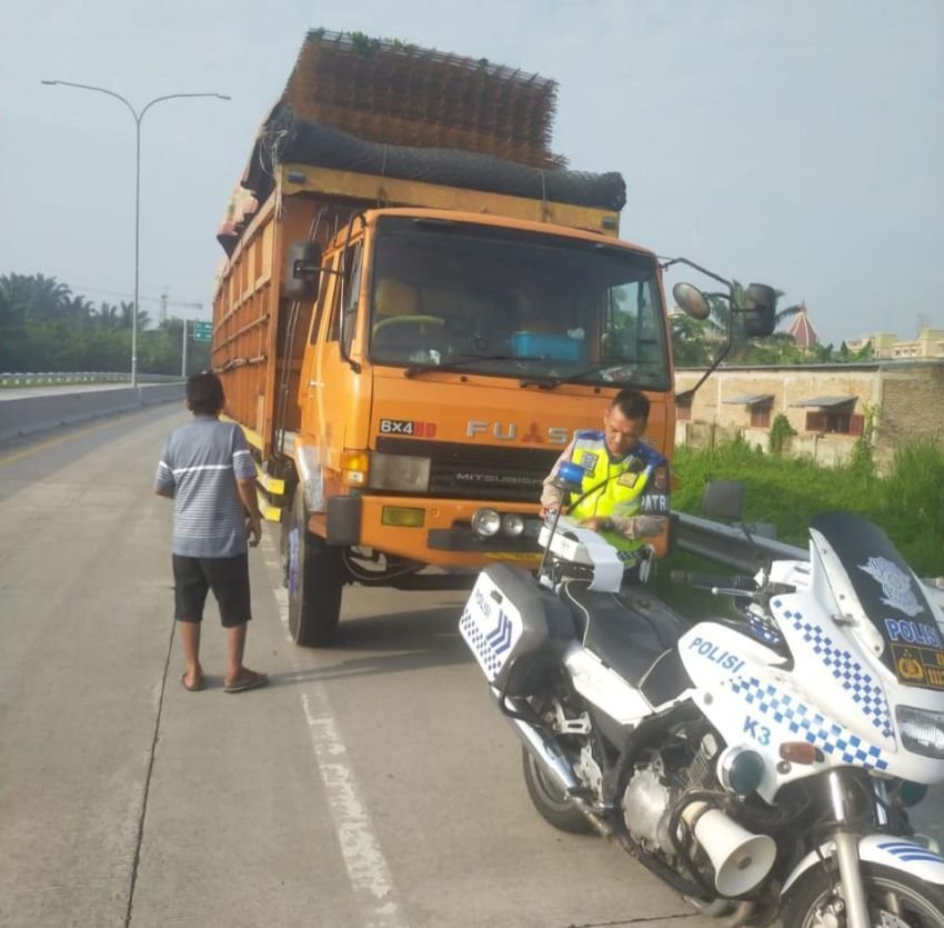 Satlantas Polresta Deli Serdang Akan Tindak Tegas Kendaraan Yang Over Dimensi dan Over Loading