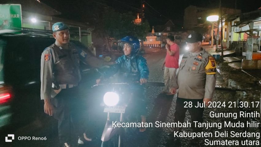 Ciptakan Harkamtibmas Polresta Deli Serdang dan Polsek jajarannya Intensifkan Patroli Malam