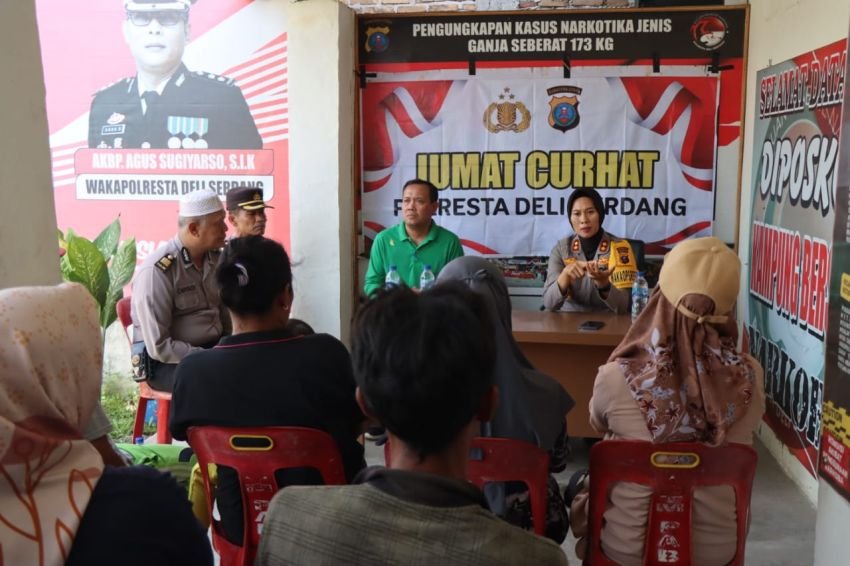 Dengarkan Langsung Keluhan Masyarakat, Polresta Deli Serdang Rutin Gelar Kegiatan Jumat Curhat