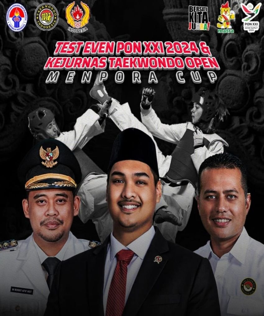 Test Event Taekwondo Indonesia, Ayo Sukseskan Persiapan PON XXI & Piala Menpora, Ini Pesan Ijeck